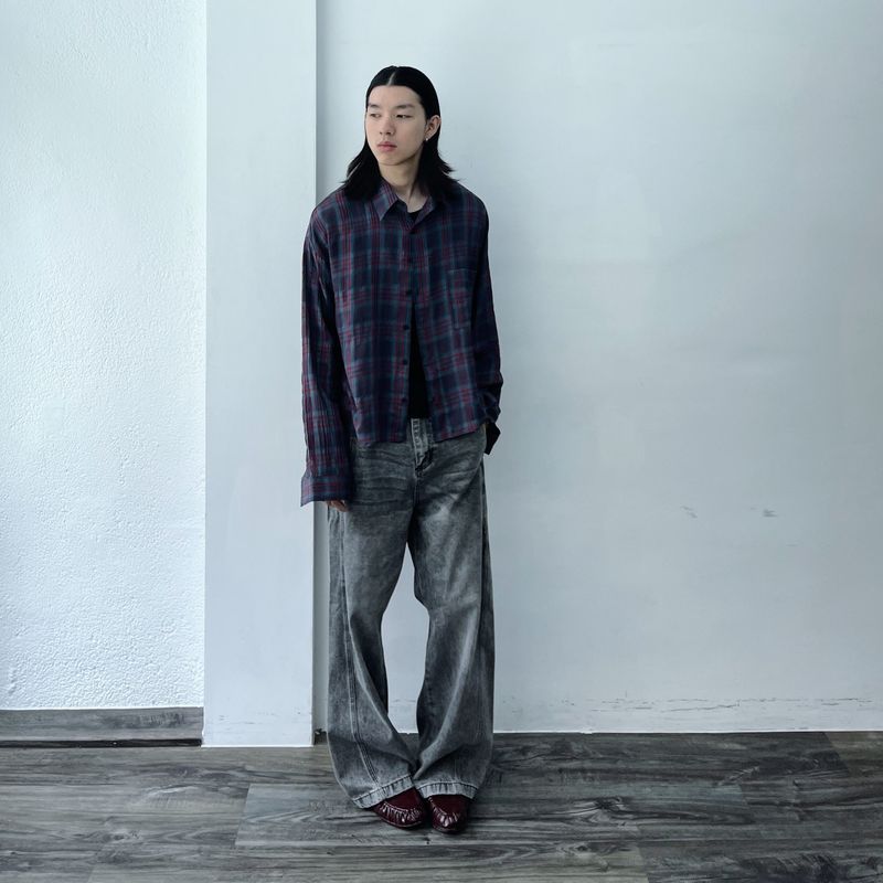 Dusk Blue Plaid Shirt