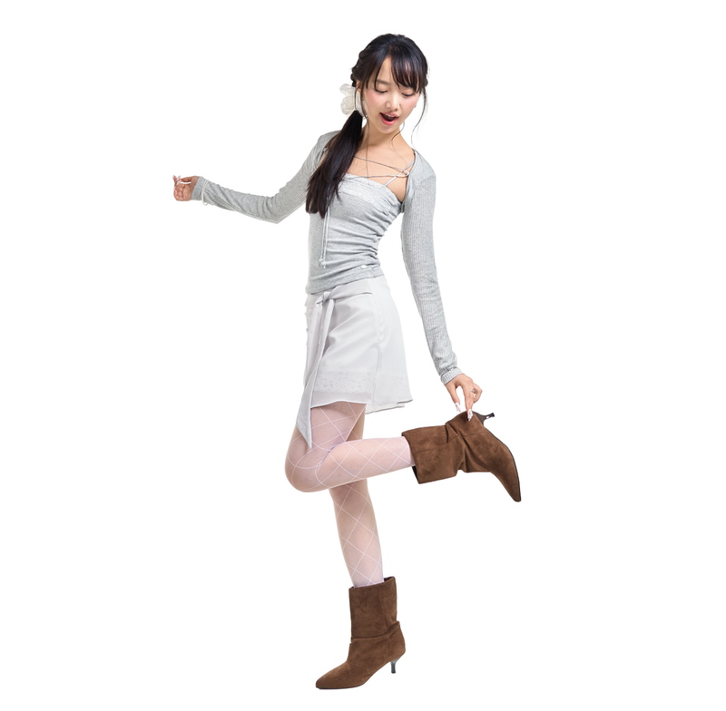 LILY LACE BOLERO SET-UP [GREY]