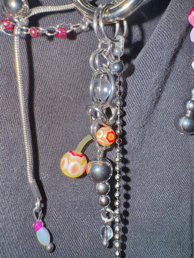 Overdose Pink bag chain