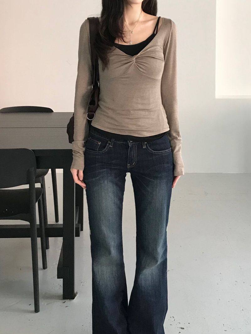 Luna Twisted T-Shirt (3color)