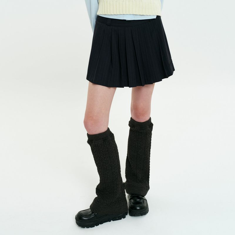 KIRSH（キルシー）の「CHERRY PLEATS MINI SKIRT[NAVY]（Skirts）」