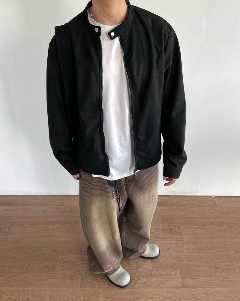 Nova Suede Snap Jacket