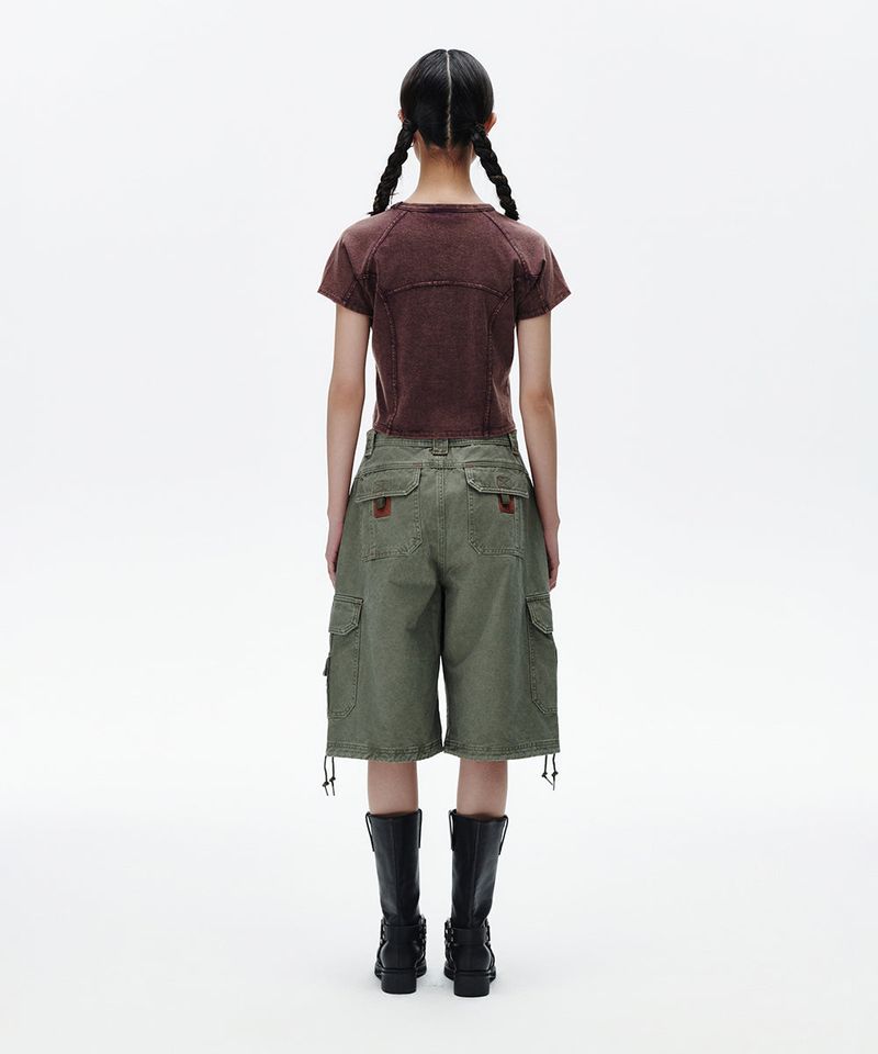 WASHED CURVED TEE
