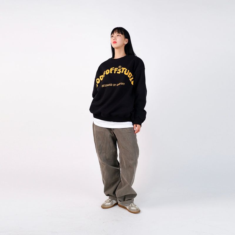GOOFOFF LOGO SWEAT SHIRT - ( Black )