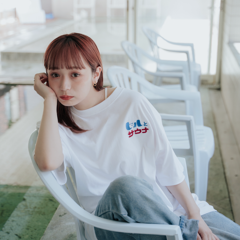 ふくだ  ビールとサウナ®刺繍Tshirt