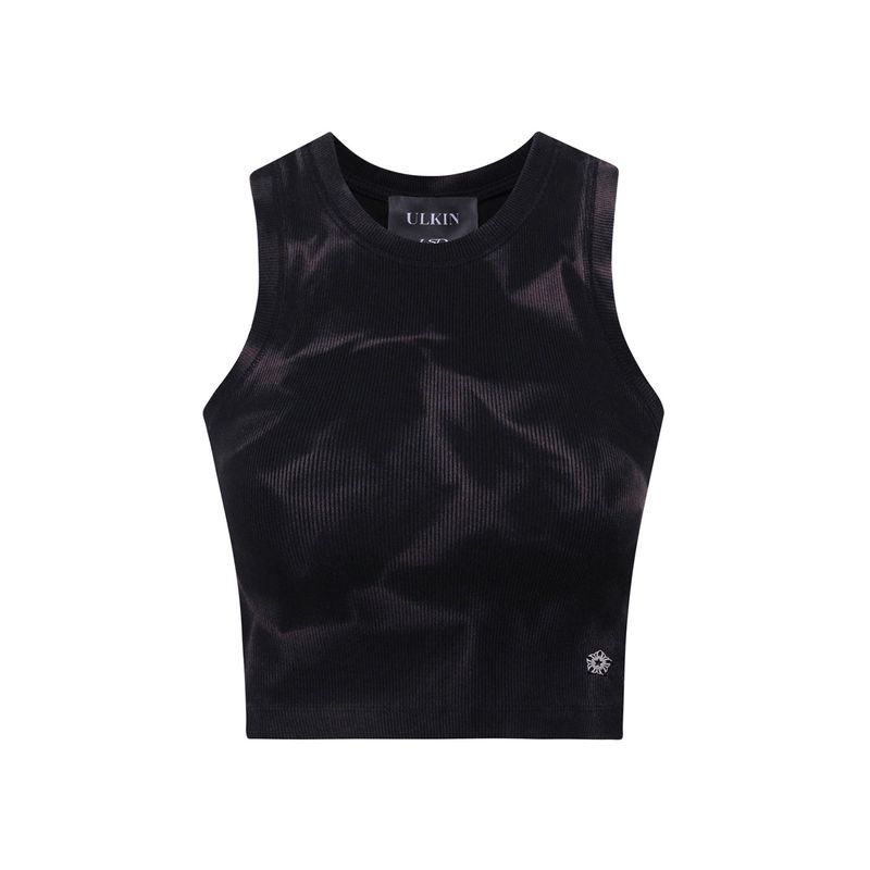ULKIN（オルキン）の「[24SS LSD COLLECTION] Women's Bleach Washing Tank Top_Black（Tops）」