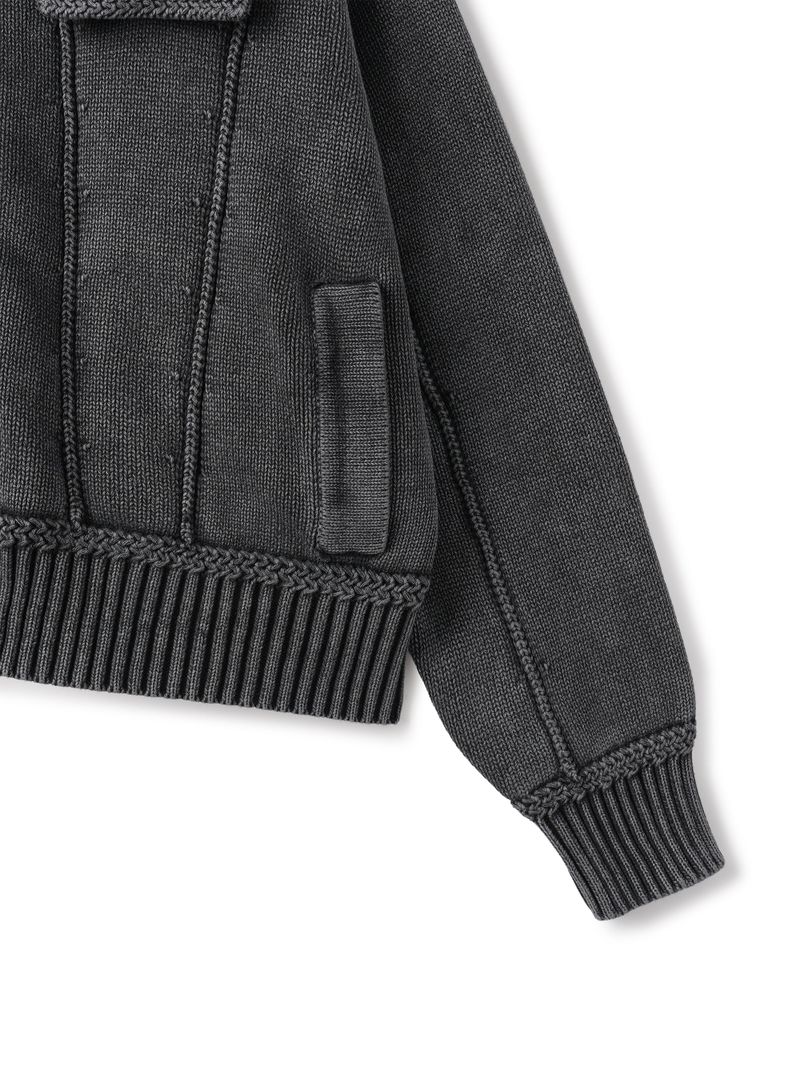 Enmic Trucker Washed Cardigan 2C