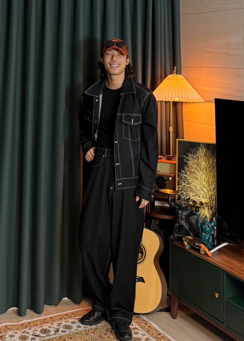 Stitch Bijou Denim Pants 3COLOR