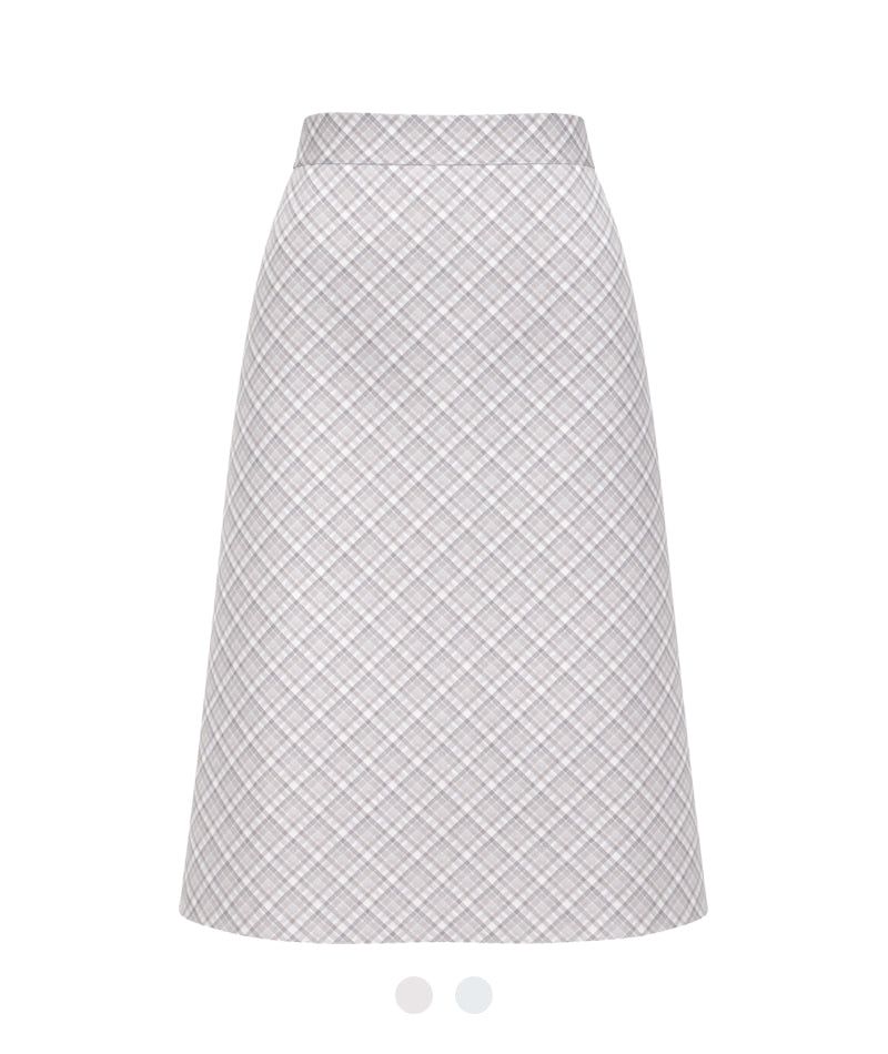 Cozy&Kitsch（コージーアンドキッチ）の「Mono Check A-Line Midi Skirt（Skirts）」