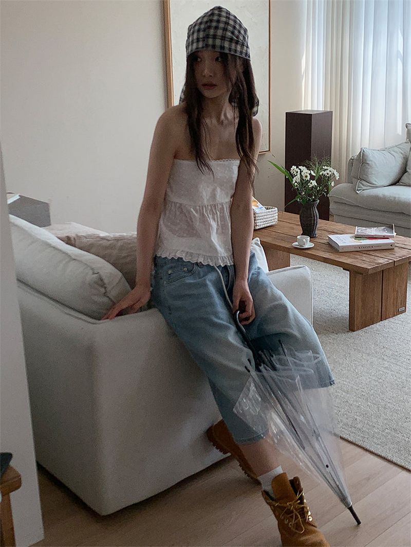 CHECK HAIR SCARF (2C)