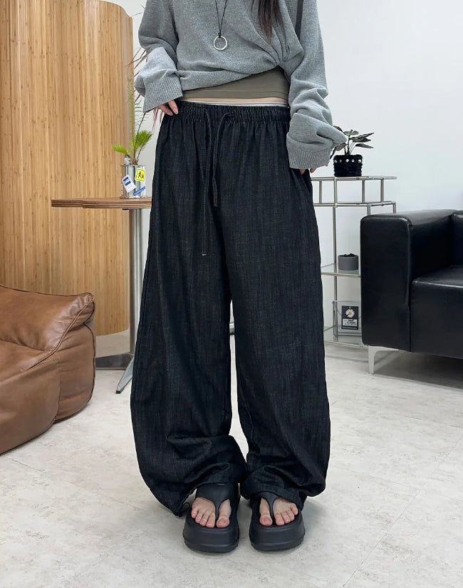 Ed Linen Wide Banding Denim