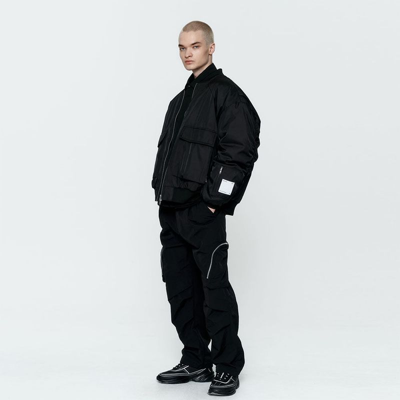 Oversize MA1 Padded Jumper Black