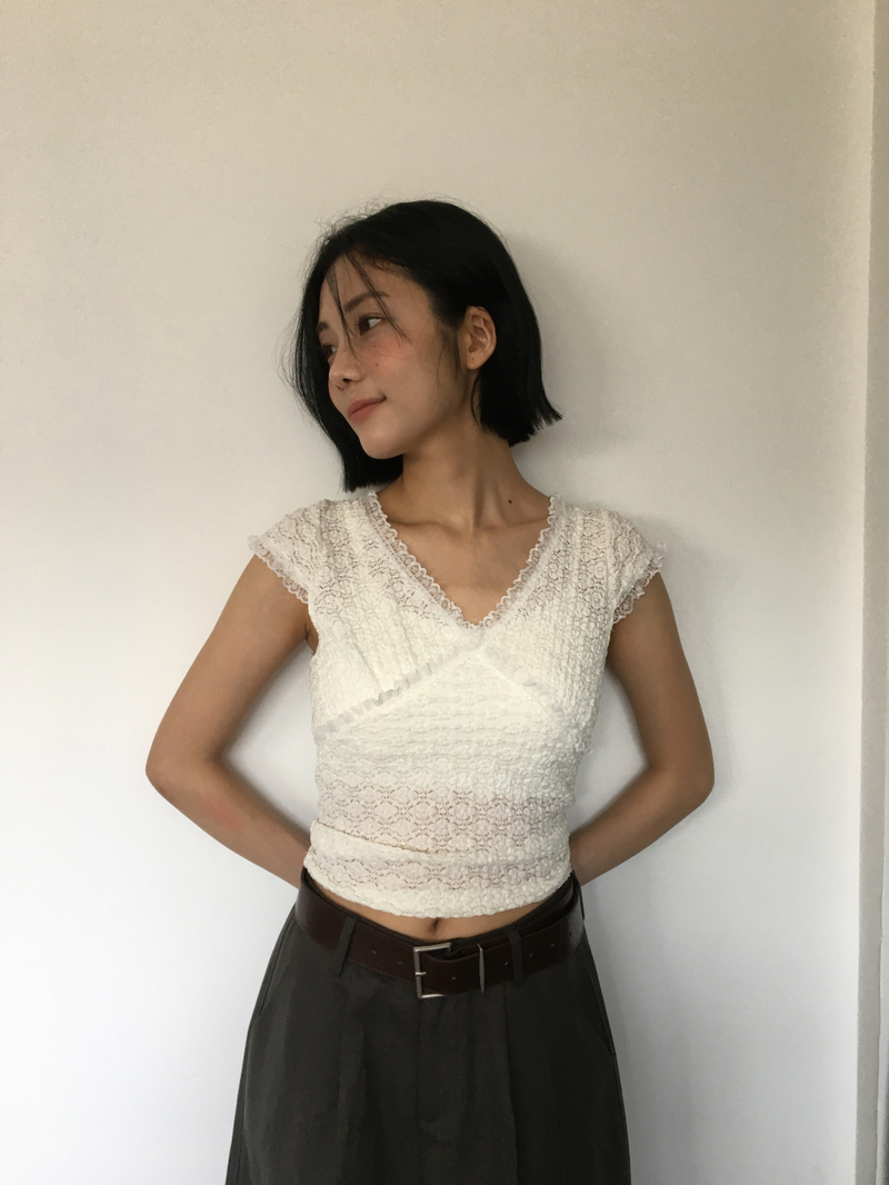 Dolly cap sleeve t-shirt (2color) 
