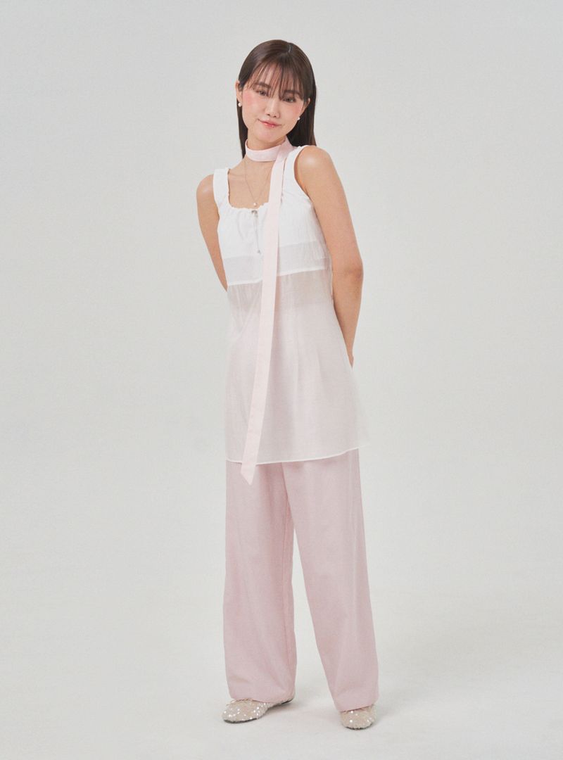 Gleam wide pants (pink)