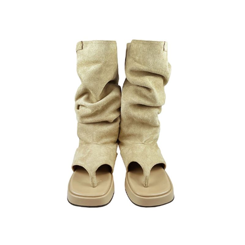 ULAN(ユレン)の「Pin buckle suede flip flops boots(Shoes)」