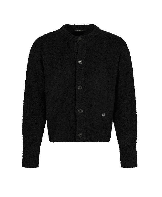 [LANARCH] Boucle Round Neck Cardigan