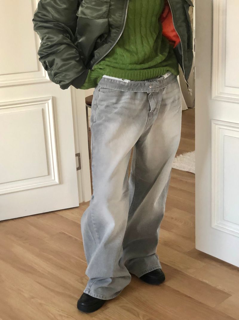 Canis gray denim pants