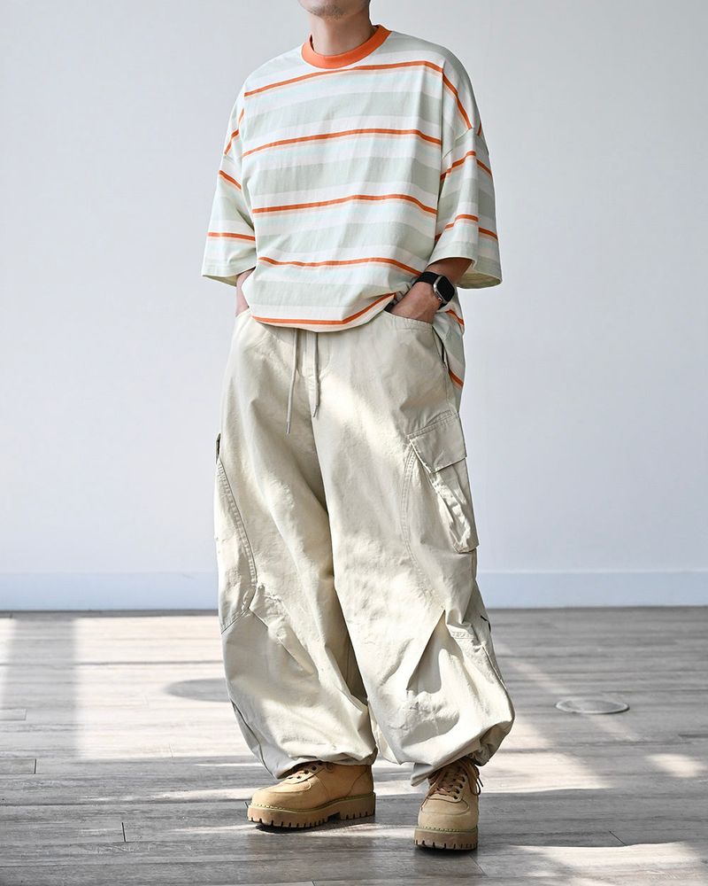GAT LINE CARGO BALLOON PANTS
