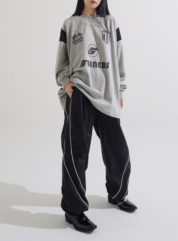 Big over varsity t-shirt