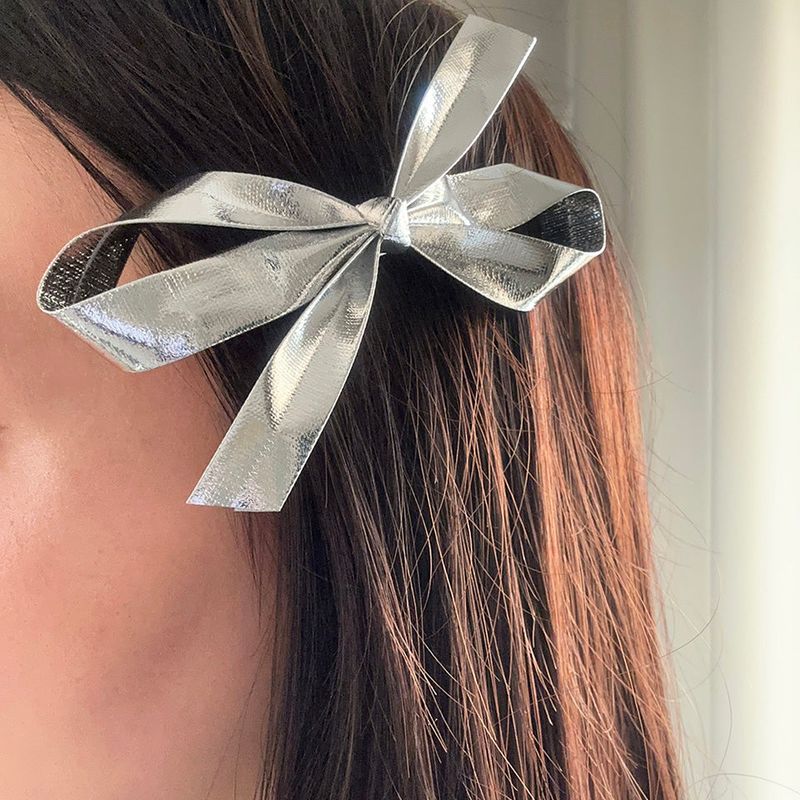 MOSXE（モスクス）の「Metalic ribbon hair pin (2color)（Hair Accessories）」