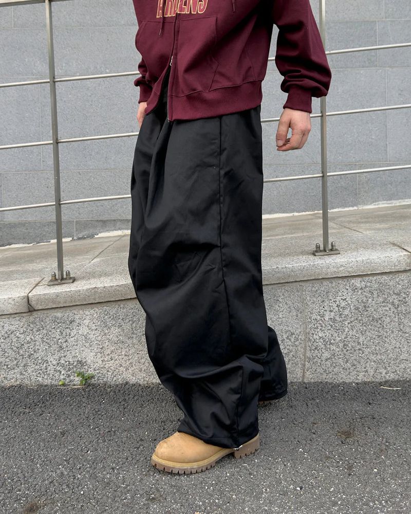 Luve Cotton Curved Wide Pants