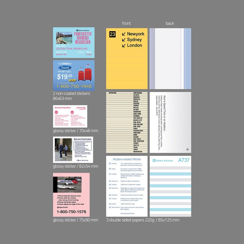 oab airport pack / scrap sticker set