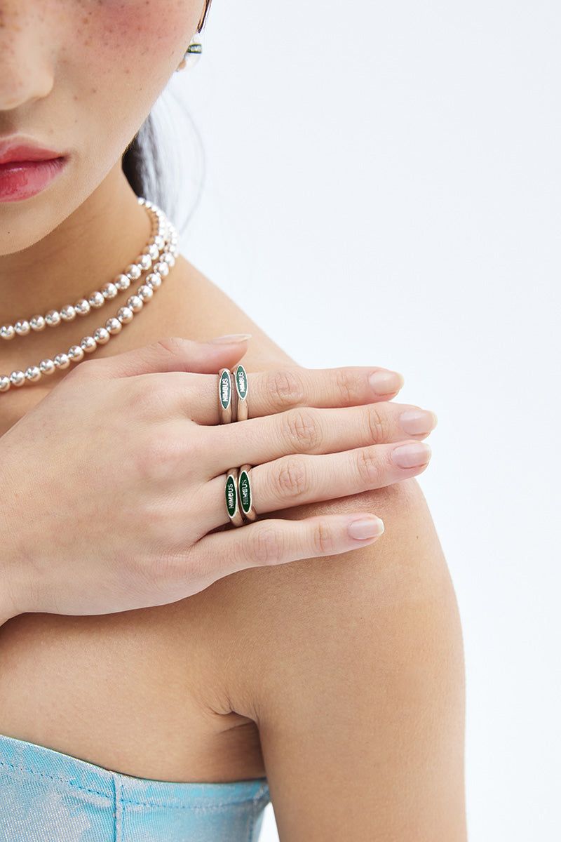 GREEN TAG RING