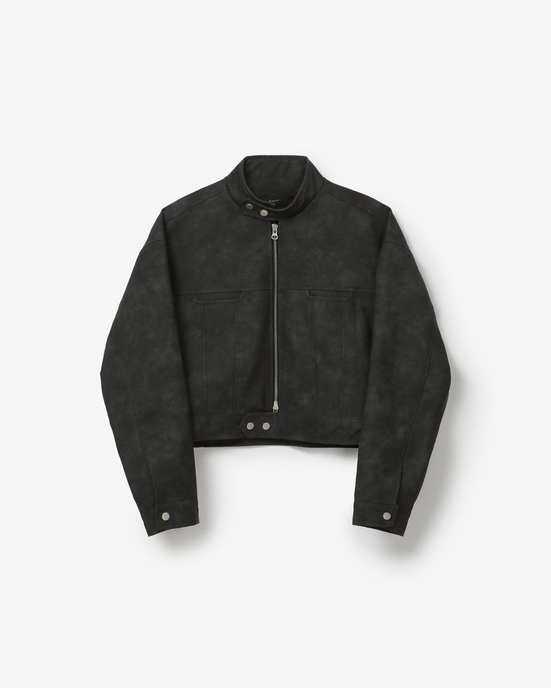 AIMOFF（アイムオフ）の「vegan leather biker jacket [ natural black ]（Jackets/Outerwear）」