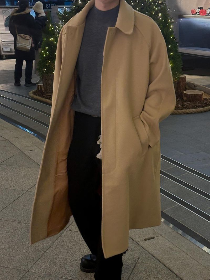 ASCLO Benia Raglan Long Coat (3color)