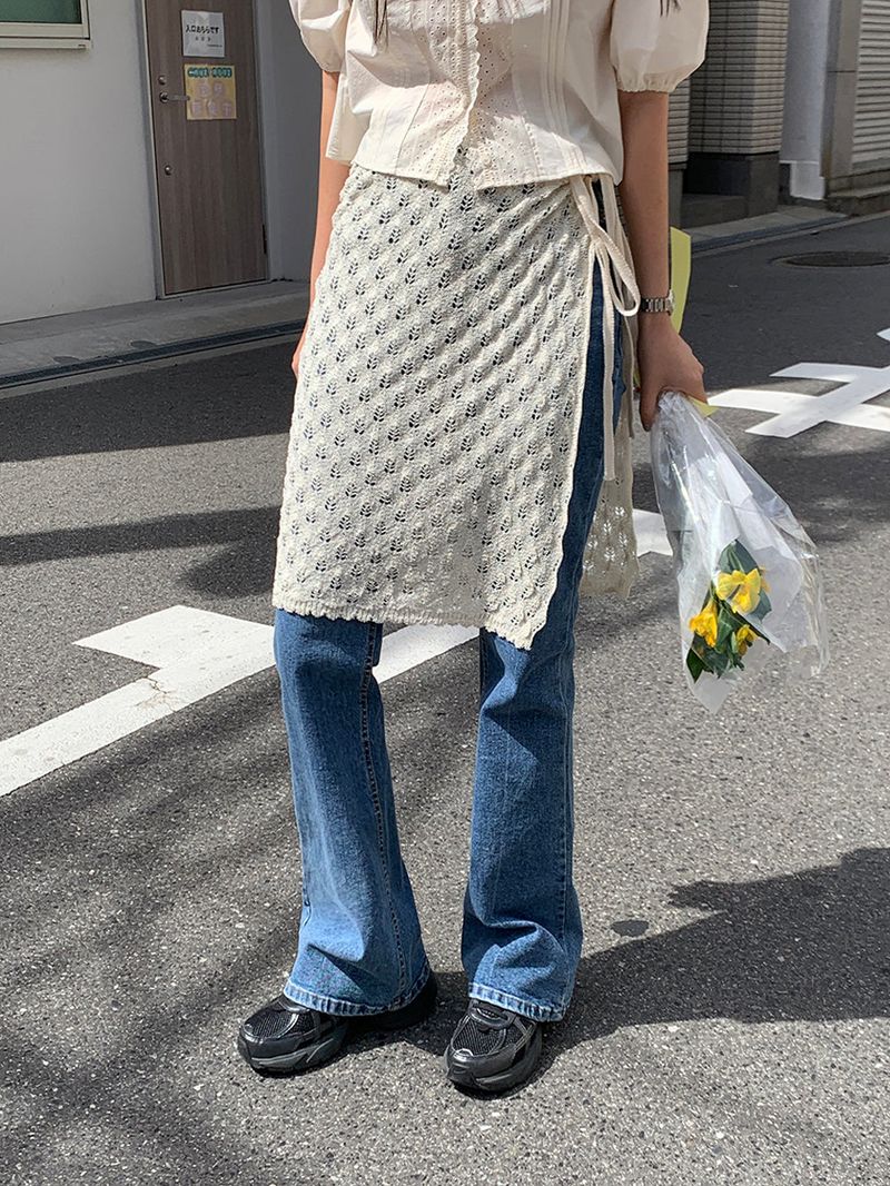 [MADE] Harmo layered knit skirt