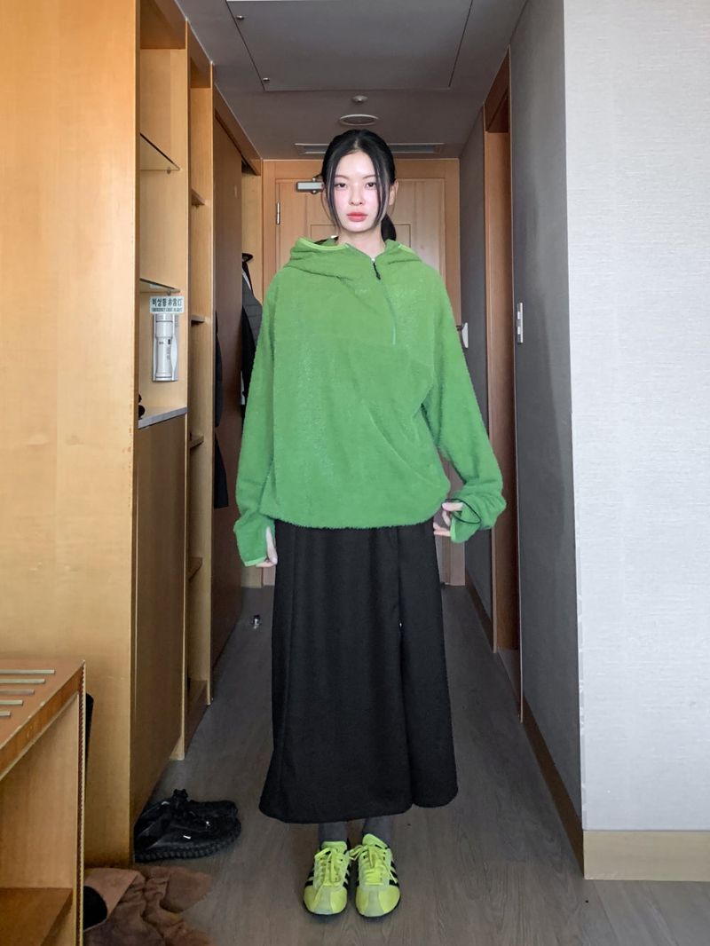 フリースフードアノラック