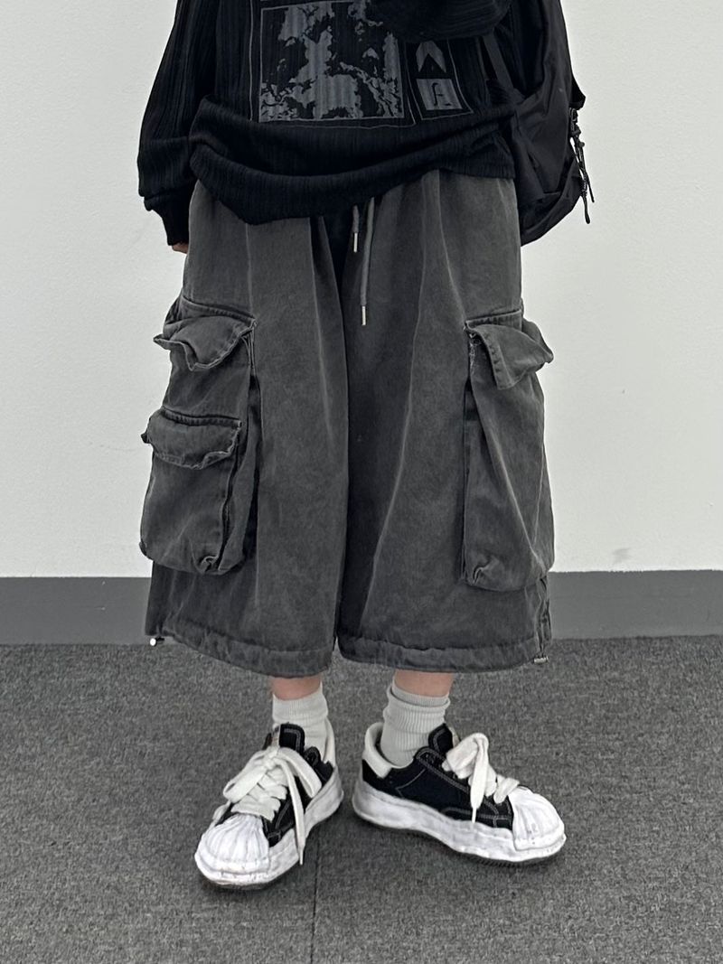 multi pigment bermuda pants