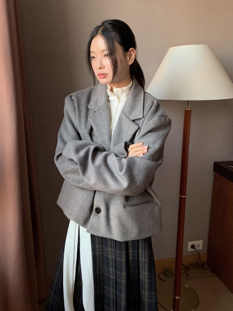WOOL CROP BLAZER