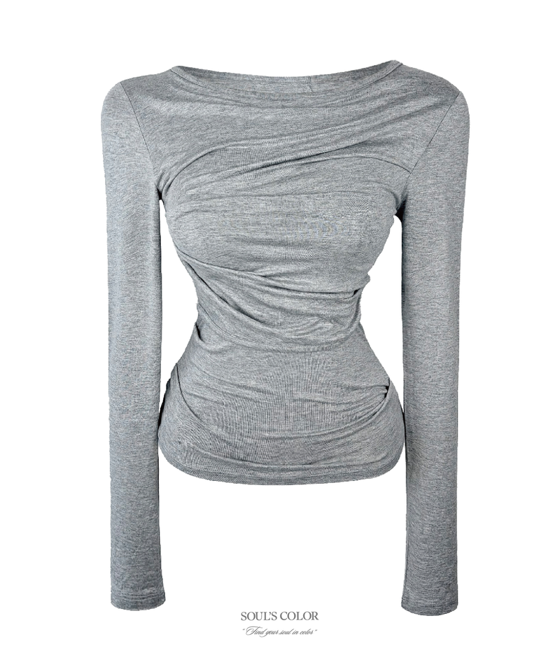 SOUL'S COLOR（ソウルズカラー）の「Heather Drape Top (3color)（Tops）」