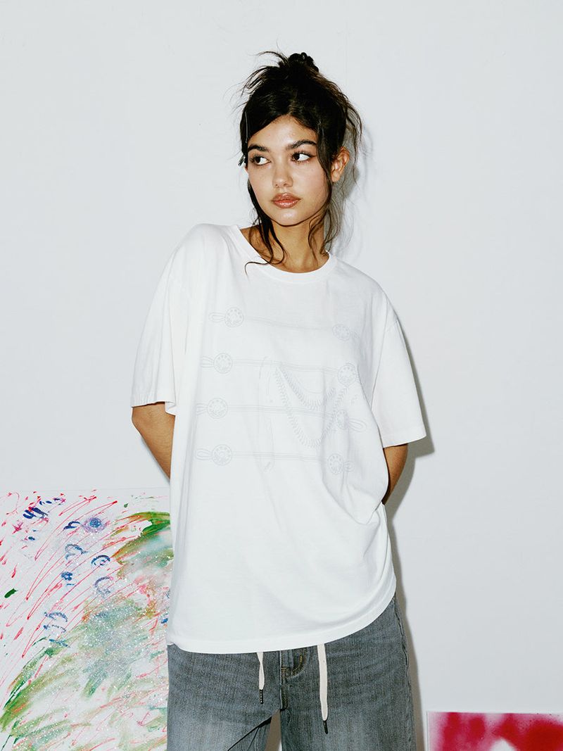 NYXX(エヌワイエックスエックス)の「BUTTON TEE IVORY(Tops)」