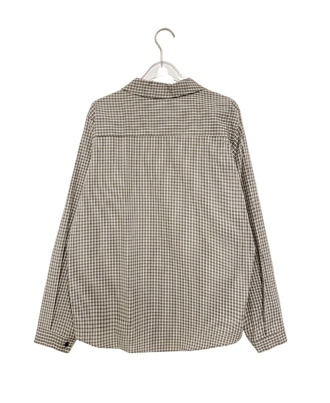 26FW★ [BAONHAUS] Hoimin Round Collar Check Blouse