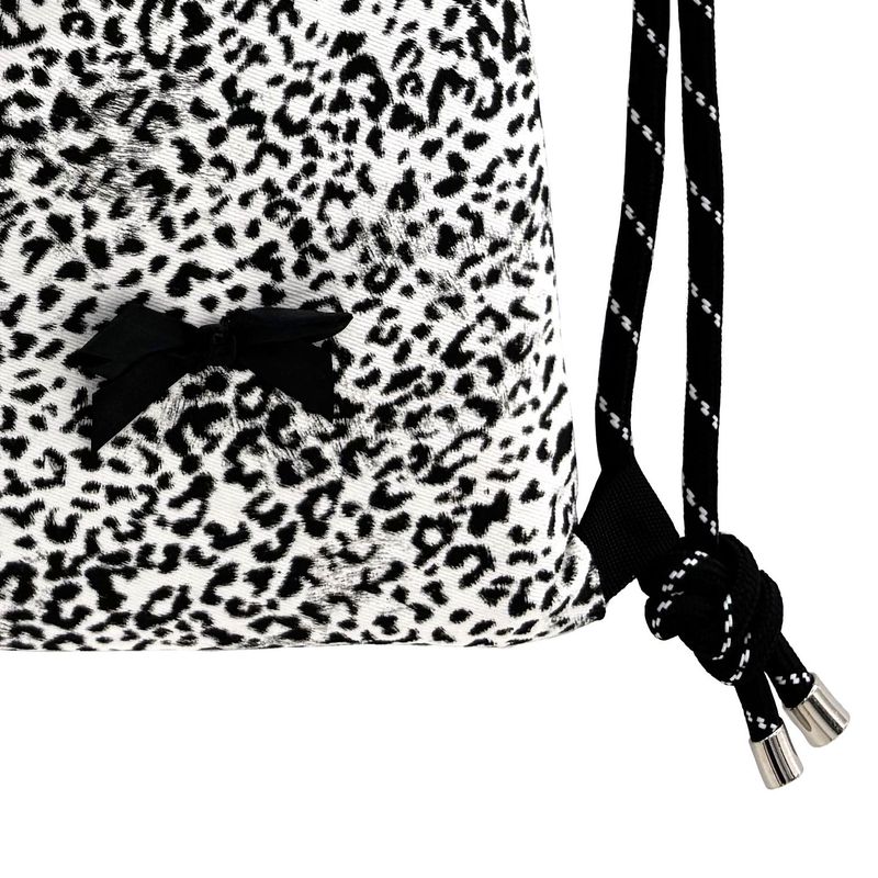 Ribbon Gym Sack [White Leopard]