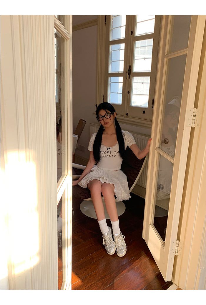 white cancan lovely skirt