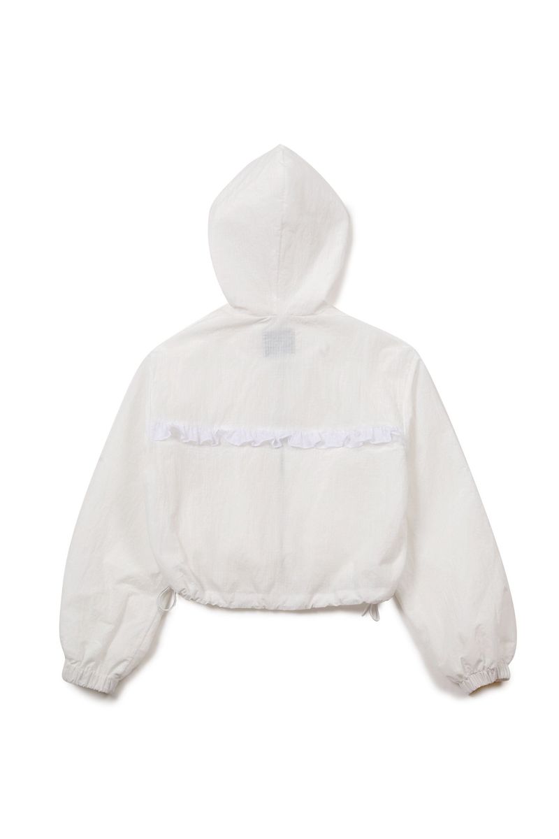 Frilly Woven Jacket [Ivory]