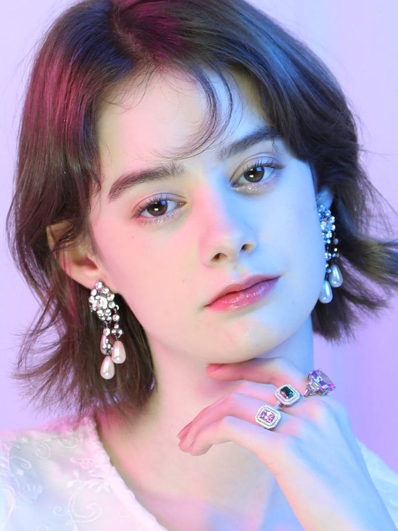 pearl tears earrings