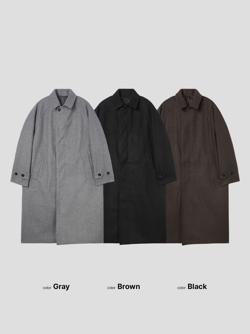 [130cm] Biei wool mac long coat 