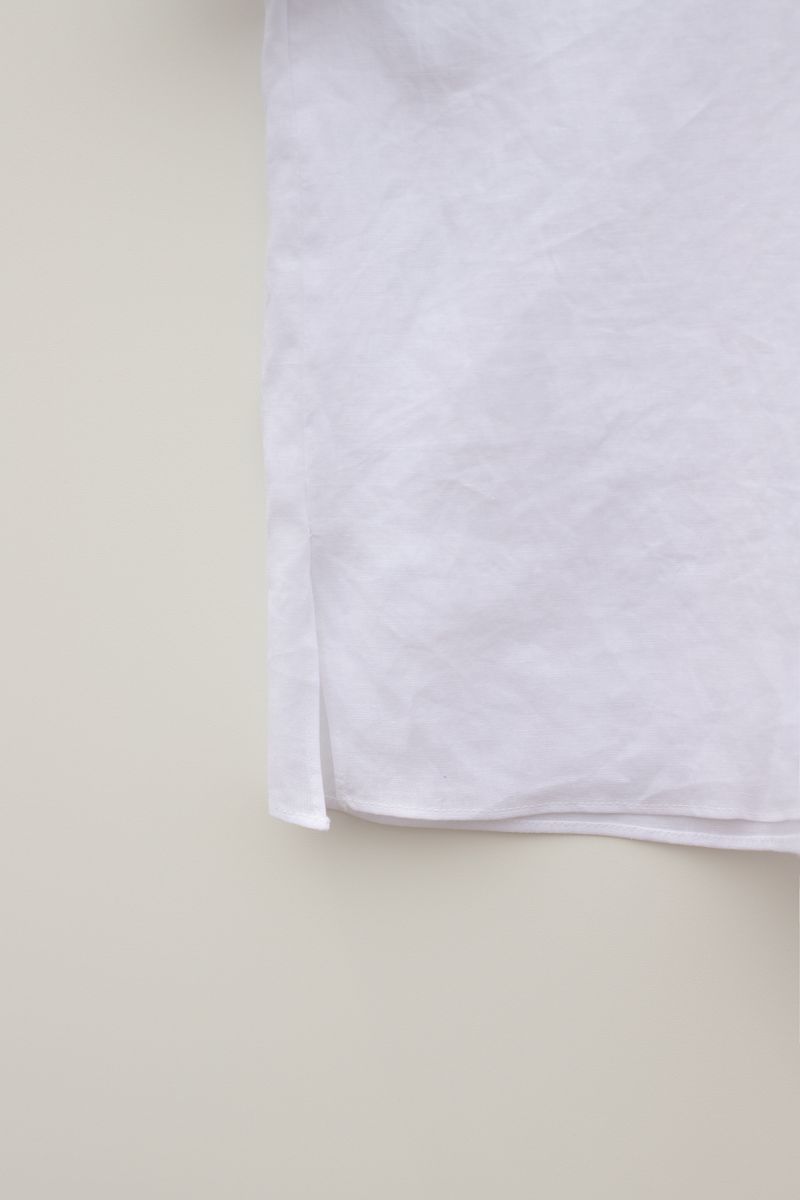 Linen half shirts (Ivory)