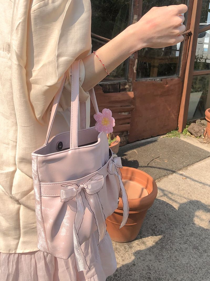 Mini easy ribbon bag_pale pink