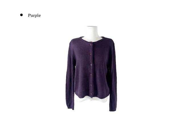 Madi Wool Soft Button Knit Cardigan