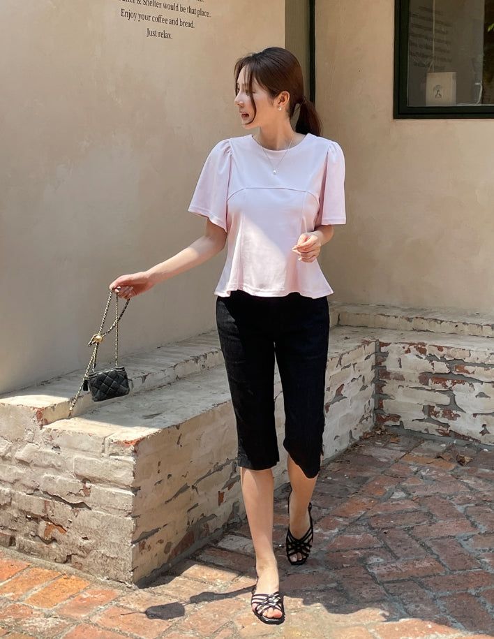 Moang Cut Puff Flare T-Shirt