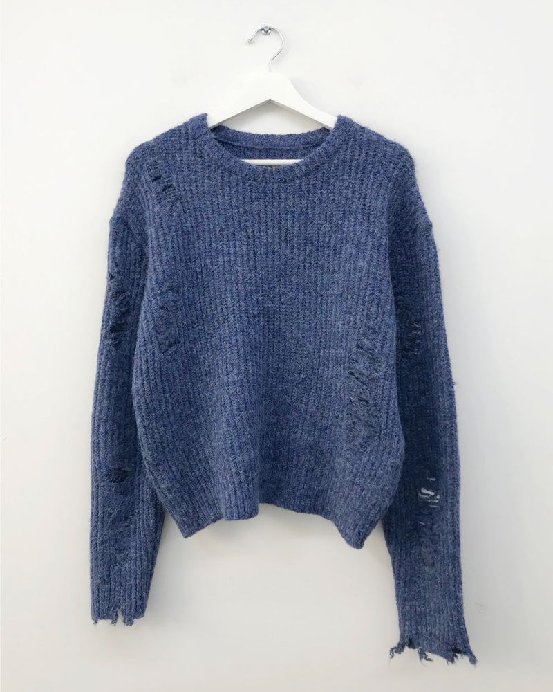Wool Touch Grunge Knit (4color)