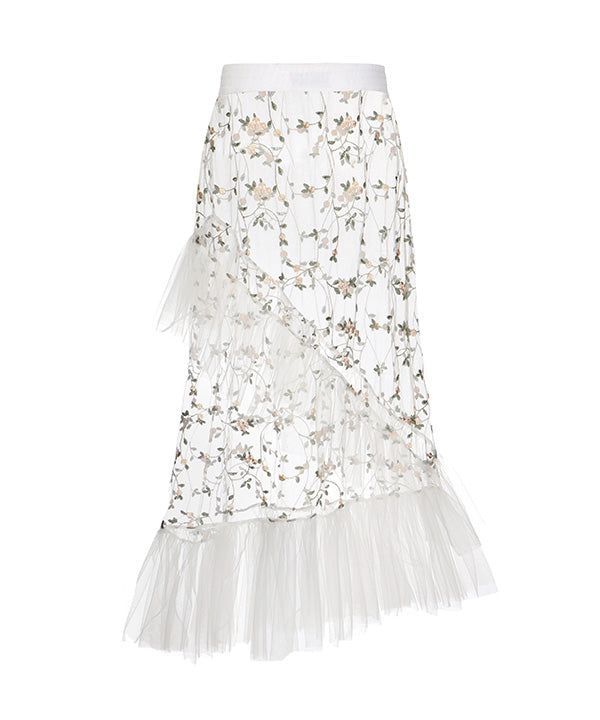 CLUT STUDIO(クラットスタジオ)の「see-through flower skirt(Skirts)」