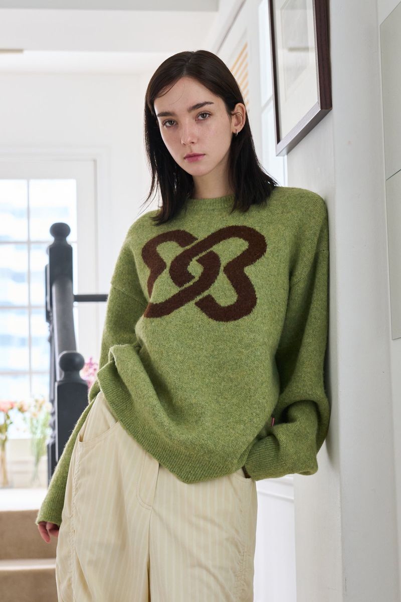 MP SYMBOL KNIT GREEN