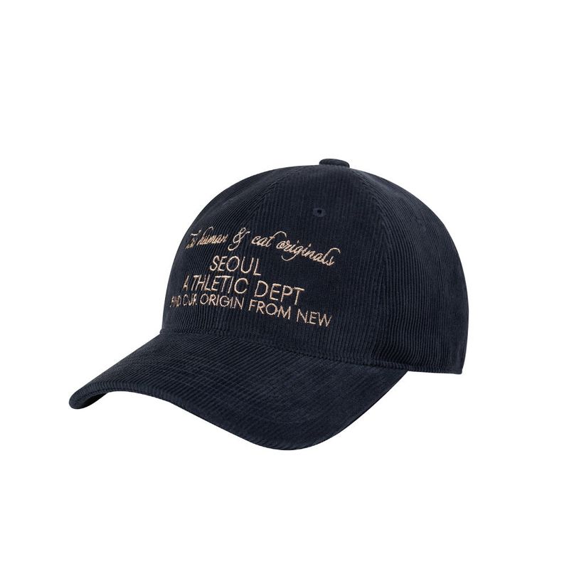 Human & Cat(ヒューマン&キャット)の「SEOUL CORDUROY BALL CAP / NAVY(Hats)」