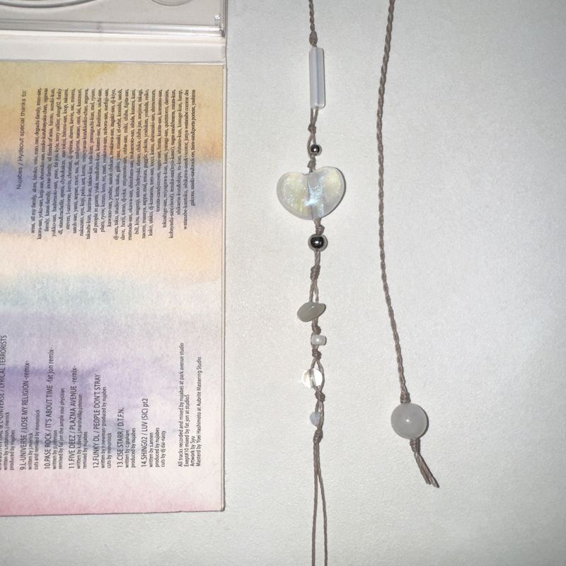 pale heart bookmark